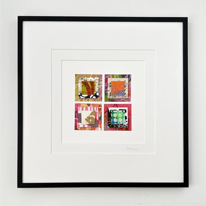 Stacked, 2025, mixed media, 12 x 12 in. / 30.48 x 30.48 cm.
