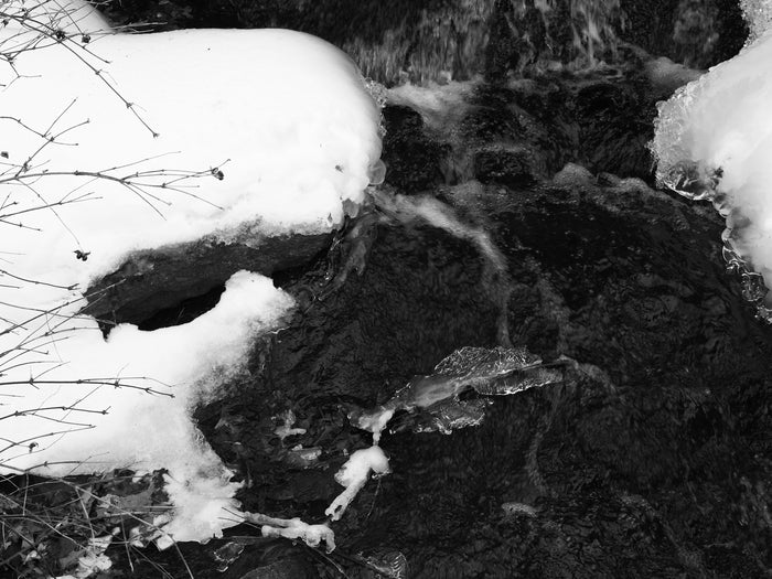 Frozen Waterfall 1, 2026, archival photographic print, 16 x 20 in. / 40.64 x 50.8 cm.