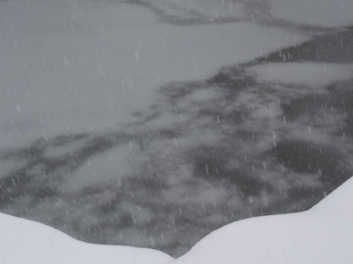 Snow and Water 2, 2026, archival photographic print, 16 x 20 in. / 40.64 x 50.8 cm.