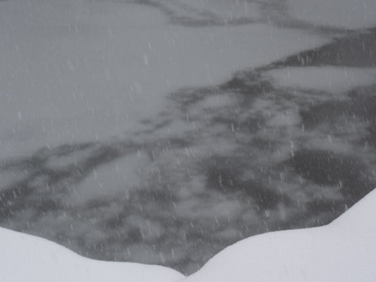 Snow and Water 2, 2026, archival photographic print, 16 x 20 in. / 40.64 x 50.8 cm.
