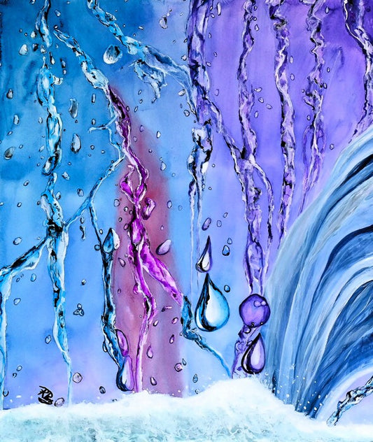 Water Movements, 2026, watercolor on paper, 19 x 16 in. / 48.26 x 40.64 cm.