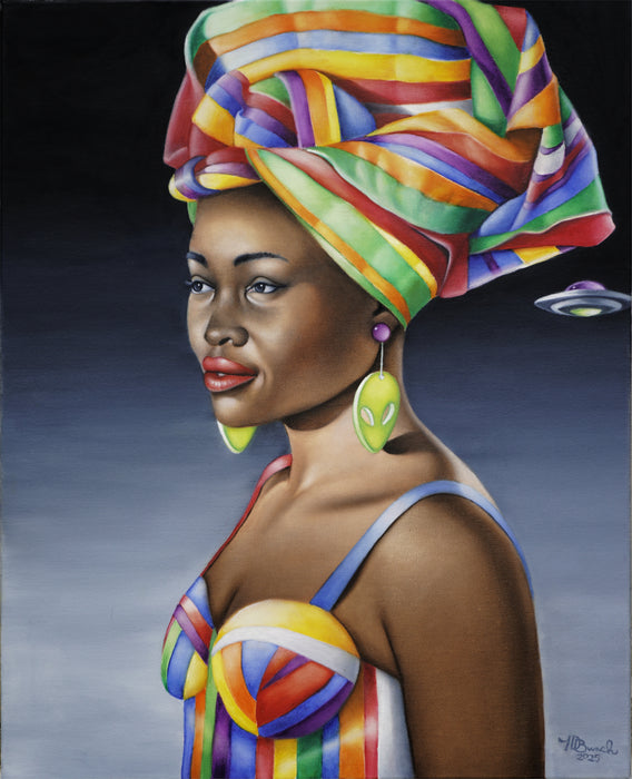 Emissary, 2025, oil on canvas, 28 x 22 in. / 71.12 x 55.88 cm.