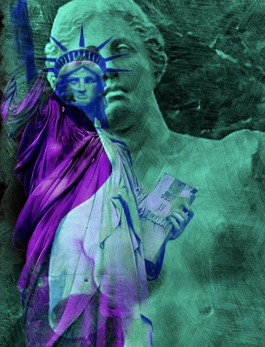 Liberty, Love, Peace and Justice For All (Series), 2026, digitally created, 20 x 16 in. / 50.8 x 40.64 cm.