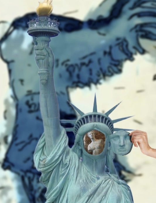 Liberty, Love, Peace and Justice For All (Series), 2026, digitally created, 20 x 16 in. / 50.8 x 40.64 cm.