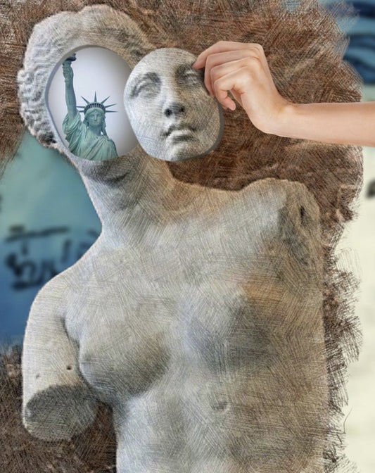 Liberty, Love, Peace and Justice For All (Series), 2026, digitally created, 20 x 16 in. / 50.8 x 40.64 cm.
