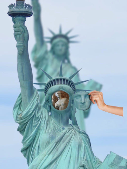 Liberty, Love, Peace and Justice For All (Series), 2026, digitally created, 20 x 16 in. / 50.8 x 40.64 cm.