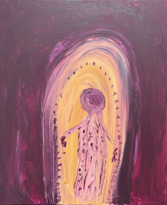 Witness, 2026, acrylic, 24 x 20 in. / 60.96 x 50.8 cm.