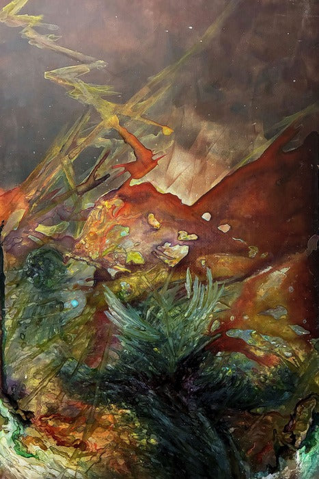 The Lightning, 2026, mixed media, 24 x 36 in. / 60.96 x 91.44 cm.