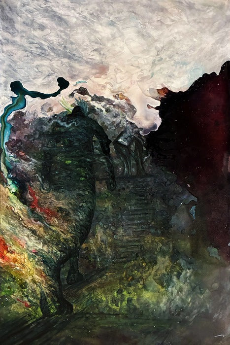 The Cosmos, 2026, mixed media, 24 x 36 in. / 60.96 x 91.44 cm.