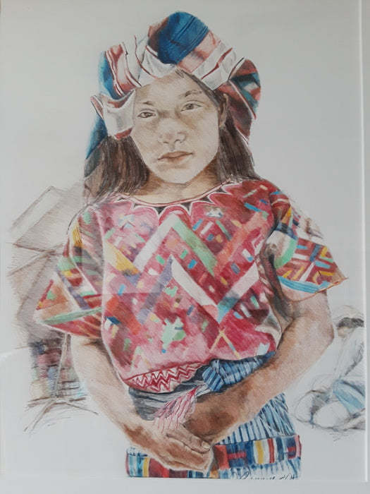 Market Day, 1990, oil pastel and colored pencil, 30 x 22 in. / 76.2 x 55.88 cm.