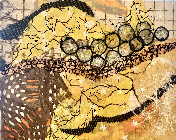 Follow the Paths, 2026, mixed media, 20 x 24 in. / 50.8 x 60.96 cm.