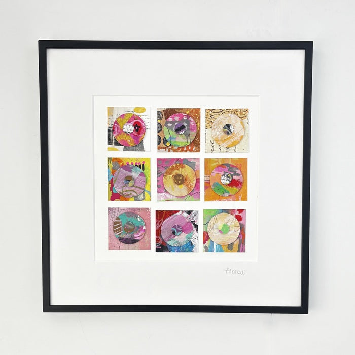 Gridlock, 2026, mixed media, 12 x 12 in. / 30.48 x 30.48 cm.