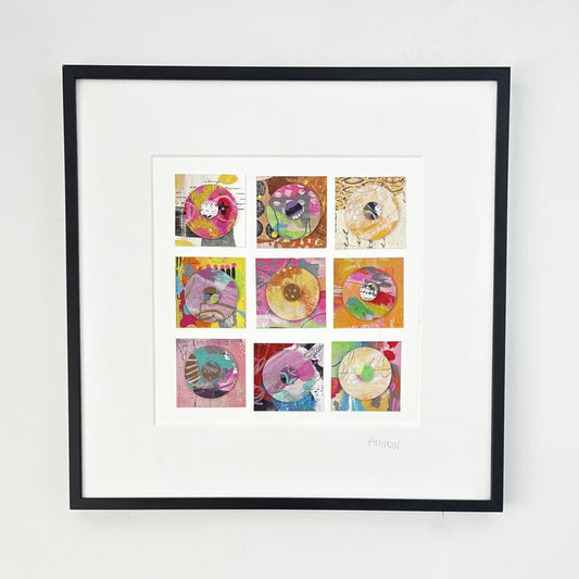 Gridlock, 2026, mixed media, 12 x 12 in. / 30.48 x 30.48 cm.