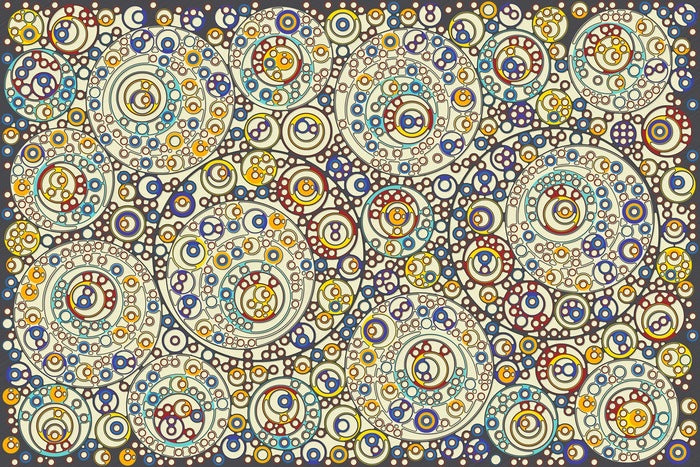 Circular Circles, 2026, digital, 24 x 36 in. / 60.96 x 91.44 cm.
