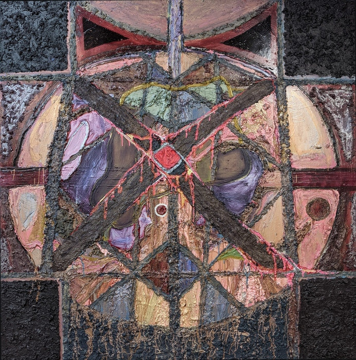 Hyperreal Anthropocene, 2021, oil on canvas, 84 x 84 in. / 213.36 x 213.36 cm.