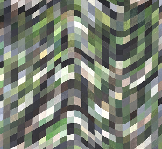 Growing Wealth, 2025, acrylic on canvas, 48 x 48 in. / 121.92 x 121.92 cm.