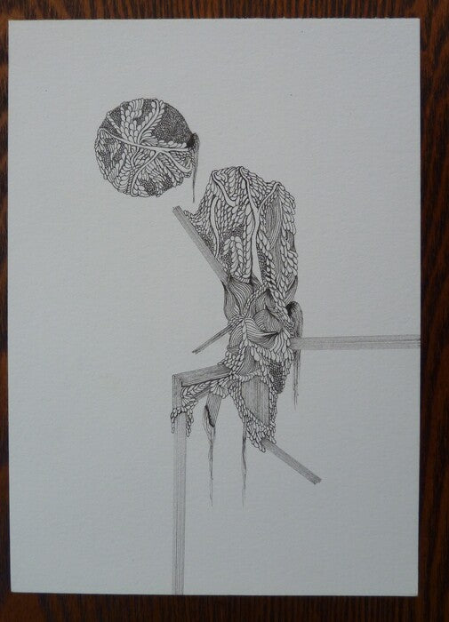 Figure 53, 2023, illustration ink on paper, 5 x 7 in. / 12.7 x 17.78 cm.