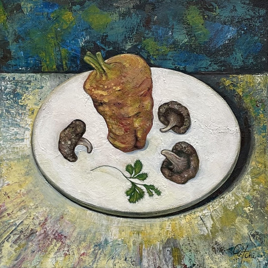 Nine Plates - Plate I, 2026, acrylic, 12 x 12 in. / 30.48 x 30.48 cm.