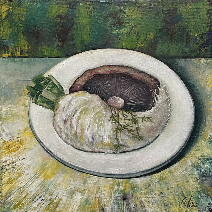 Nine Plates - Plate IX, 2026, acrylic, 12 x 12 in. / 30.48 x 30.48 cm.