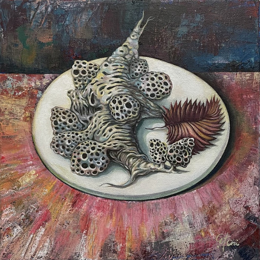 Nine Plates - Plate IV, 2026, acrylic, 12 x 12 in. / 30.48 x 30.48 cm.