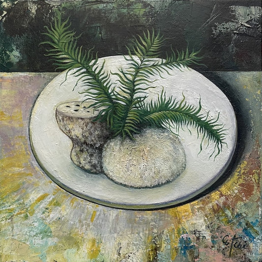 Nine Plates - Plate VI, 2026, acrylic, 12 x 12 in. / 30.48 x 30.48 cm.