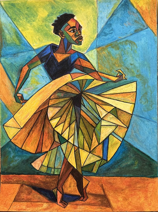 The Twirl, 2025, pastels on paper, 18 x 24 in. / 45.72 x 60.96 cm.