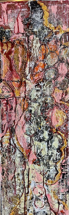 Painted Desert #1, 2024, mixed media, 36 x 12 in. / 91.44 x 30.48 cm.