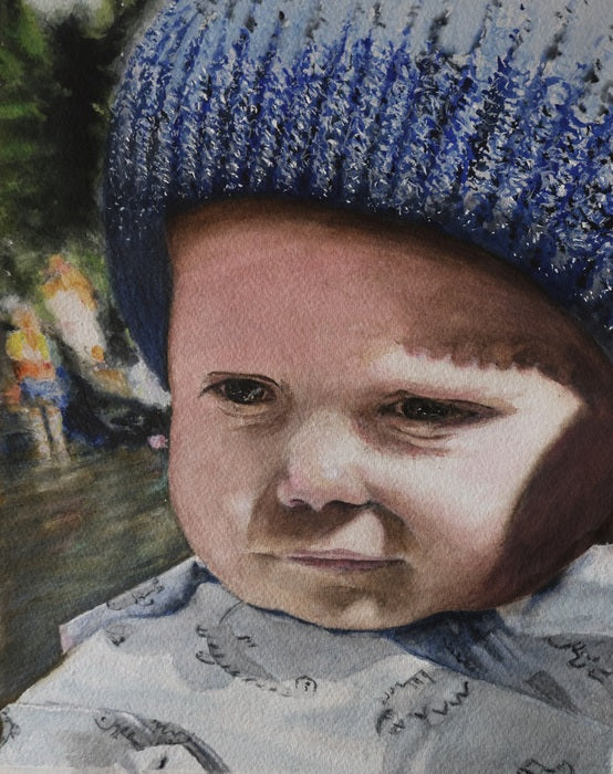 Oscar, 2026, watercolor, 24 x 15 in. / 60.96 x 38.1 cm.