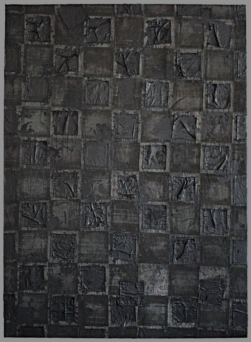 Black Construction, 2026, mixed media, 38 x 52 in. / 96.52 x 132.08 cm.
