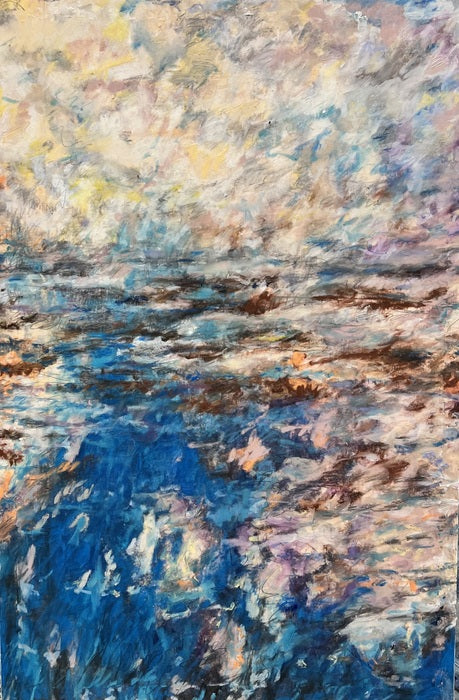 Atmosphere 1, 2026, mixed media on canvas, 36 x 24 in. / 91.44 x 60.96 cm.