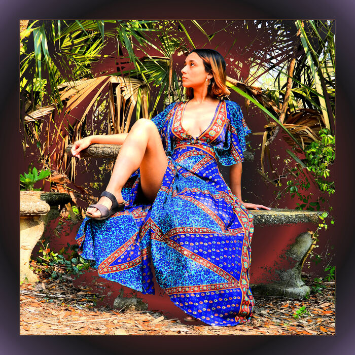 Mali in Blue, 2026, digital photography, 18 x 18 in. / 45.72 x 45.72 cm.