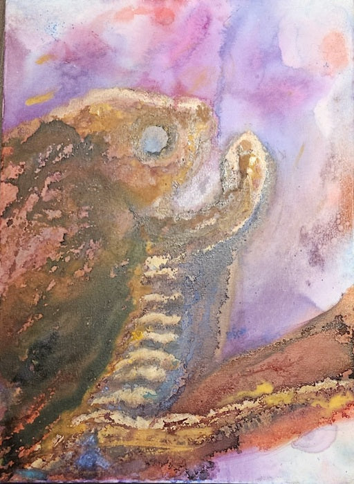 Aurora Vox, 2026, mixed media on canvas, 24 x 18 in. / 60.96 x 45.74 cm.