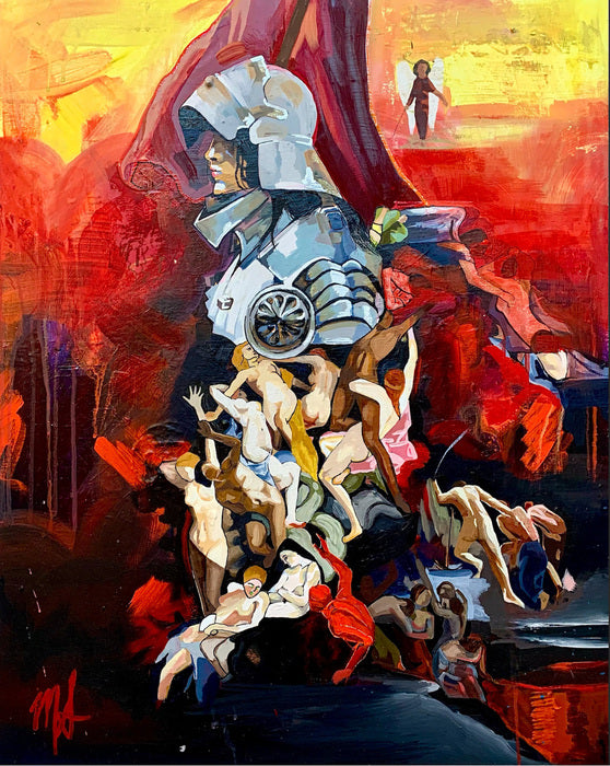 Lonely Soldier, 2022, acrylic, 30 x 24 in. / 76.2 x 60.96 cm.