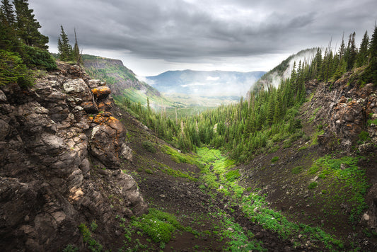 Into the Fog, 2023, archival pigment print, 16 x 24 in. / 40.64 x 60.96 cm.