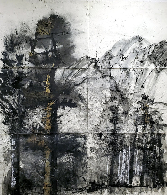 Exploding Forest #1, 2024, mixed media, 66 x 60 in. / 167.64 x 152.4 cm.