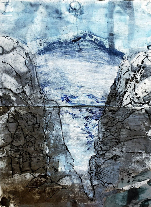 Jostedalsbreen #1, 2024, mixed media, 66 x 60 in. / 167.64 x 152.4 cm.