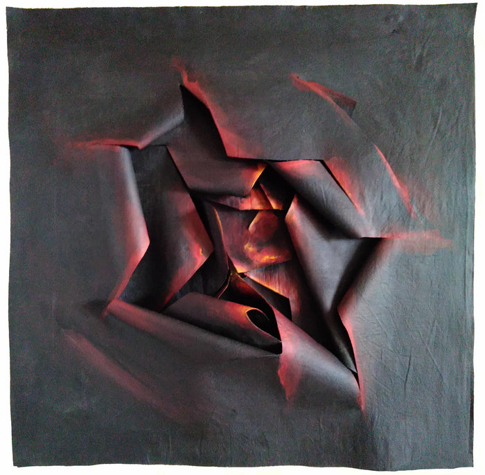Magma, 2022, painting on canvas, 60 x 60 cm. / 23.62 x 23.62 in.