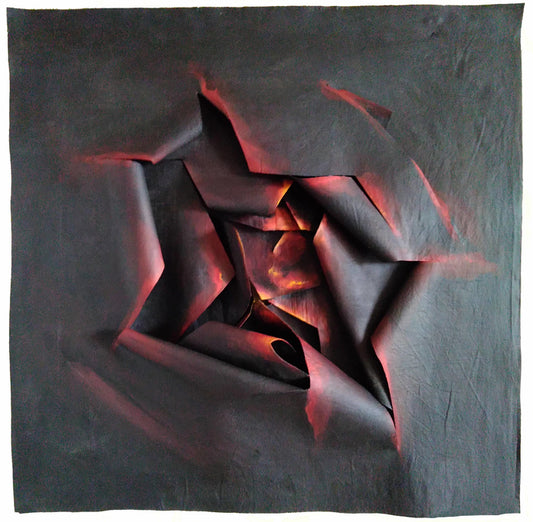 Magma, 2022, painting on canvas, 60 x 60 cm. / 23.62 x 23.62 in.