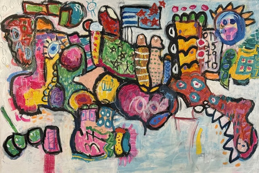 Flag Day, 2026, mixed media, 24 x 36 in. / 60.96 x 91.44 cm.