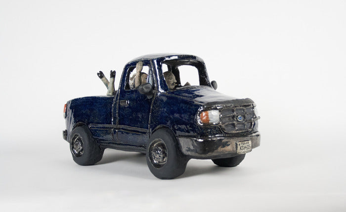 Supper's in the Back, 2026, stoneware, 9 x 16 x 6 in. / 22.86 x 40.64 x 15.24 cm.