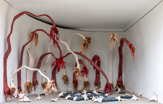 Wilted, 2026, mixed media, 15 x 17 in. / 38.1 x 43.18 cm.