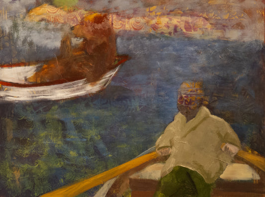 An Evening Excursion, 2026, oil, 24 x 18 in. / 60.96 x 45.72 cm.