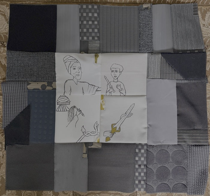 Drawn In II, 2026, mixed media, 24 x 24 in. / 60.96 x 60.96 cm.