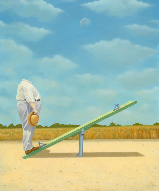 Être Dans la Lune, 2026, oil on panel, 24 x 18 in. / 60.96 x 45.72 cm.