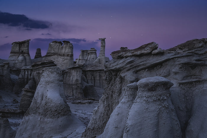 Blur Hour Hoodoos #3, 2026, archival print, 16 x 24 in. / 40.64 x 60.96 cm.