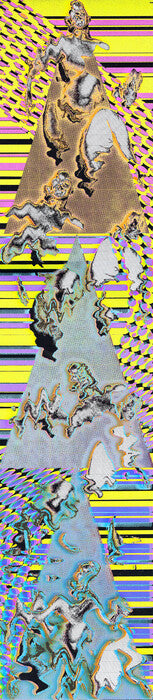 Continuous Breakdown (Queer Noise), 2025, silkscreen on paper, 27 x 6 in. / 68.58 x 15.24 cm.