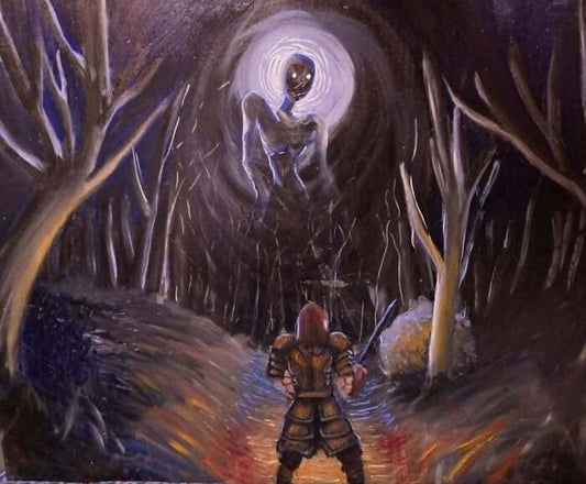 My Journey as an Artist (4), 2026, oil paint, 16 x 20 in. / 40.64 x 50.8 cm.