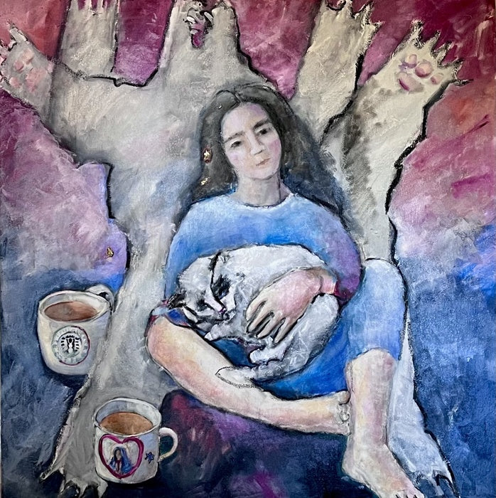 The Great Bear and The Little Girl, 2026, oil on canvas, 36 x 36 in. / 91.44 x 91.44 cm.