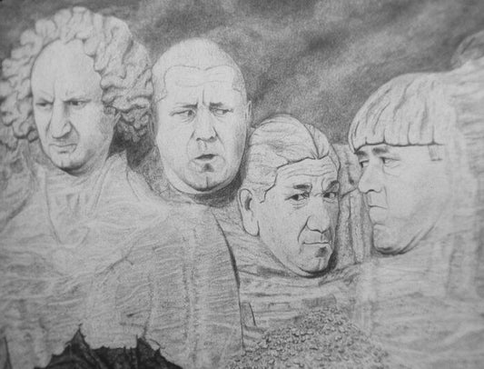 Mt. Stoogemore, 1991, graphite on paper, 26 x 22 in. / 66.04 x 55.88 cm.
