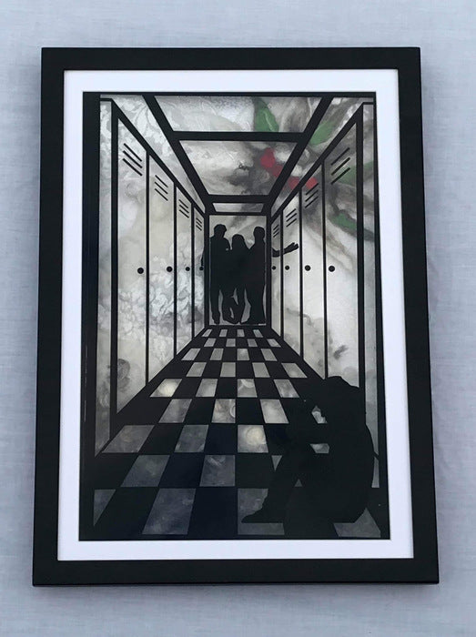 Fade, 2019, mixed media, 14 x 21 in. / 35.56 x 53.34 cm.